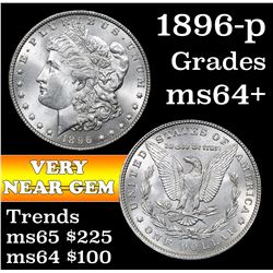 1896-p Morgan Dollar $1 Grades Choice+ Unc
