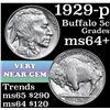 Image 1 : 1929-p Buffalo Nickel 5c Grades Choice+ Unc