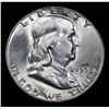 Image 2 : 1955-p Franklin Half Dollar 50c Grades Select Unc FBL