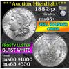 Image 1 : ***Auction Highlight*** 1882-p Morgan Dollar $1 Graded GEM+ Unc By USCG (fc)