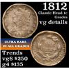 Image 1 : 1812 Classic Head Large Cent 1c Grades vg details