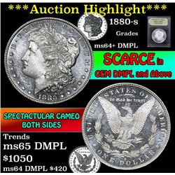 ***Auction Highlight*** 1880-s Morgan Dollar $1 Graded Choice Unc+ DMPL By USCG (fc)