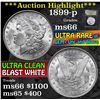 Image 1 : ***Auction Highlight*** 1889-p Morgan Dollar $1 Graded GEM+ Unc By USCG (fc)