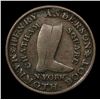 Image 2 : 1837 Mammoth Boot Hard Times Token 1c Grades xf