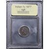Image 2 : ***Auction Highlight*** 1877 Indian Cent 1c Graded vg, very good By USCG (fc)