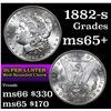 Image 1 : 1882-s Morgan Dollar $1 Grades GEM+ Unc