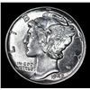 Image 2 : 1942-p Mercury Dime 10c Grades Choice Unc