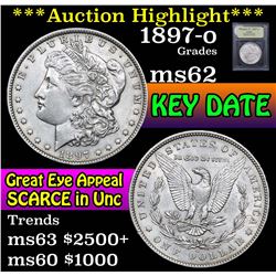 ***Auction Highlight*** 1897-o Morgan Dollar $1 Graded Select Unc By USCG (fc)