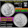 Image 1 : ***Auction Highlight*** 1897-o Morgan Dollar $1 Graded Select Unc By USCG (fc)