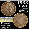 Image 1 : 1863 Shoot Him on the Spot Dix Civil War Token 1c Grades vf++