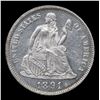 Image 3 : ***Auction Highlight*** 1891-p Seated Liberty Dime 10c Graded Choice+ Unc By USCG (fc)