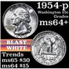 Image 1 : 1954-p Washington Quarter 25c Grades Choice+ Unc