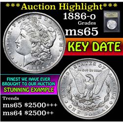 ***Auction Highlight*** 1886-o Morgan Dollar $1 Graded GEM Unc By USCG (fc)