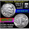 Image 1 : ***Auction Highlight*** 1914-d Buffalo Nickel 5c Graded Choice+ Unc By USCG (fc)