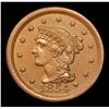 Image 2 : 1854 Braided Hair Large Cent 1c Grades Select Unc BN