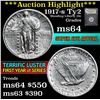 Image 1 : ***Auction Highlight*** 1917-s Ty2 Standing Liberty Quarter 25c Graded Choice Unc By USCG (fc)