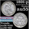 Image 1 : 1891-p Seated Liberty Dime 10c Grades Choice AU