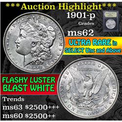 ***Auction Highlight*** 1901-p Morgan Dollar $1 Graded Select Unc By USCG (fc)
