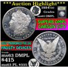 Image 1 : ***Auction Highlight*** 1884-cc Morgan Dollar $1 Graded Select Unc DMPL By USCG (fc)