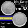 Image 1 : No date, Blank planchet 90% silver 50c Grades Select Unc