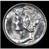 Image 2 : 1940-s Mercury Dime 10c Grades Choice Unc