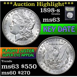 ***Auction Highlight*** 1898-s Morgan Dollar $1 Graded Select Unc By USCG (fc)
