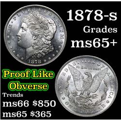 1878-s Morgan Dollar $1 Grades GEM+ Unc