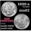 Image 1 : 1899-s Morgan Dollar $1 Grades Select Unc