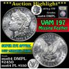 Image 1 : ***Auction Highlight*** 1878-p 7tf Morgan Dollar $1 Graded Choice Unc DMPL By USCG (fc)