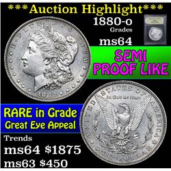 ***Auction Highlight*** 1880-o Morgan Dollar $1 Graded Choice Unc By USCG (fc)
