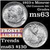 Image 1 : 1923-s Monroe Old Commem Half Dollar 50c Grades Select Unc