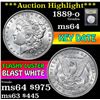 Image 1 : ***Auction Highlight*** 1889-o Morgan Dollar $1 Graded Choice Unc By USCG (fc)