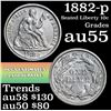 Image 1 : 1882-p Seated Liberty Dime 10c Grades Choice AU