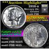 Image 1 : ***Auction Highlight*** 1916-s Mercury Dime 10c Graded GEM+ FSB By USCG (fc)