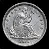 Image 3 : ***Auction Highlight*** 1838 Large Stars Seated Liberty Dime 10c Graded Select Unc By USCG (fc)