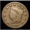 Image 2 : 1827 Coronet Head Large Cent 1c Grades f+