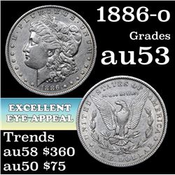 1886-o Morgan Dollar $1 Grades Select AU