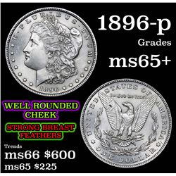 1896-p Morgan Dollar $1 Grades GEM+ Unc