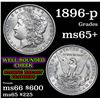Image 1 : 1896-p Morgan Dollar $1 Grades GEM+ Unc