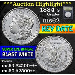 ***Auction Highlight*** 1884-s Morgan Dollar $1 Graded Select Unc By USCG (fc)