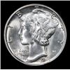 Image 2 : 1945-p Mercury Dime 10c Grades GEM+ Unc