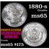 Image 1 : 1880-s Morgan Dollar $1 Grades GEM Unc
