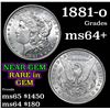 Image 1 : 1881-o Morgan Dollar $1 Grades Choice+ Unc