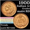 Image 1 : 1900 Indian Cent 1c Grades Choice Unc RD