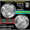 Image 1 : ***Auction Highlight*** 1926-p Peace Dollar $1 Graded GEM Unc by USCG (fc)