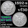 Image 1 : 1892-s Morgan Dollar $1 Grades vf++