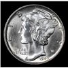 Image 2 : 1945-s Mercury Dime 10c Grades GEM FSB