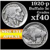 Image 1 : 1920-p Buffalo Nickel 5c Grades xf