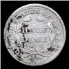 Image 3 : 1857-p Seated Liberty Half Dime 1/2 10c Grades vf details