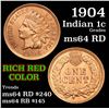 Image 1 : 1904 Indian Cent 1c Grades Choice Unc RD